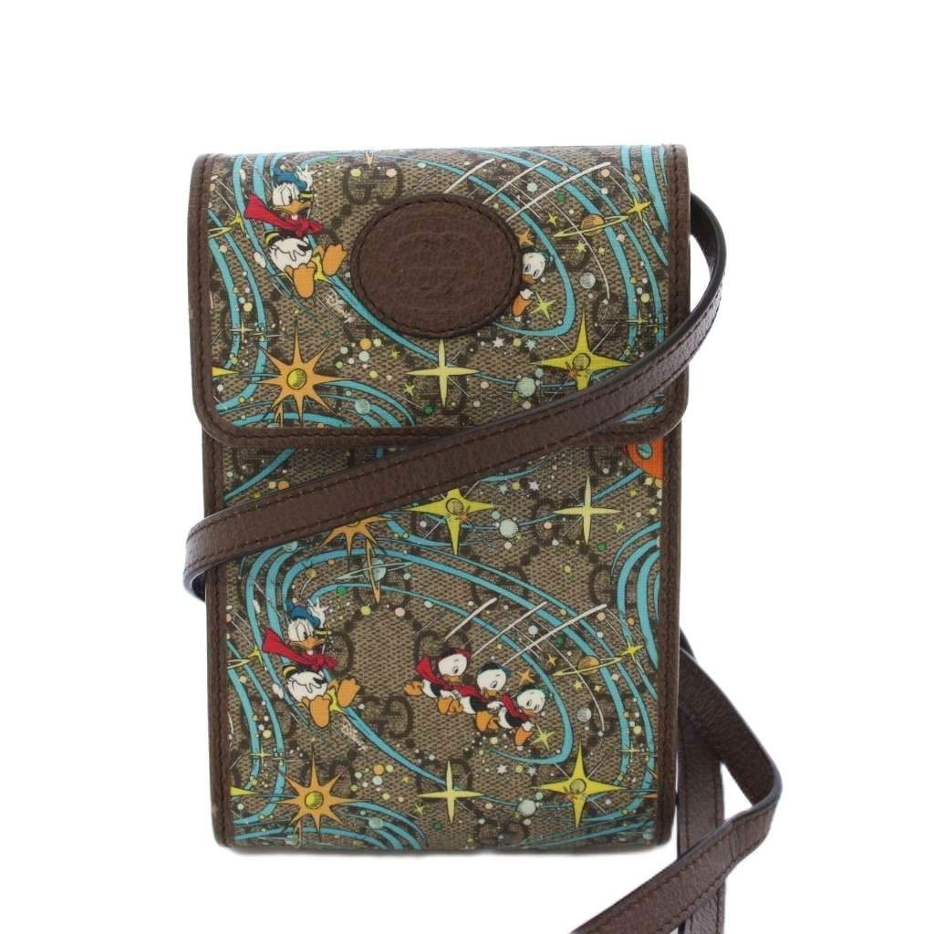 Gucci Disney GG Supreme Shoulder Bag Donal Beige