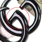 Gucci GG Marmont Supreme Belt Beige Black Handbag — view 9