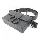 Dior 30 Montaigne Box Shoulder Bag Black — view 3