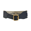 Dior Black Navy Gold Leather 50 MA Belt