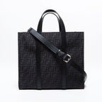 Fendi Tote Zucca 2-Way FF Jacquard Leather