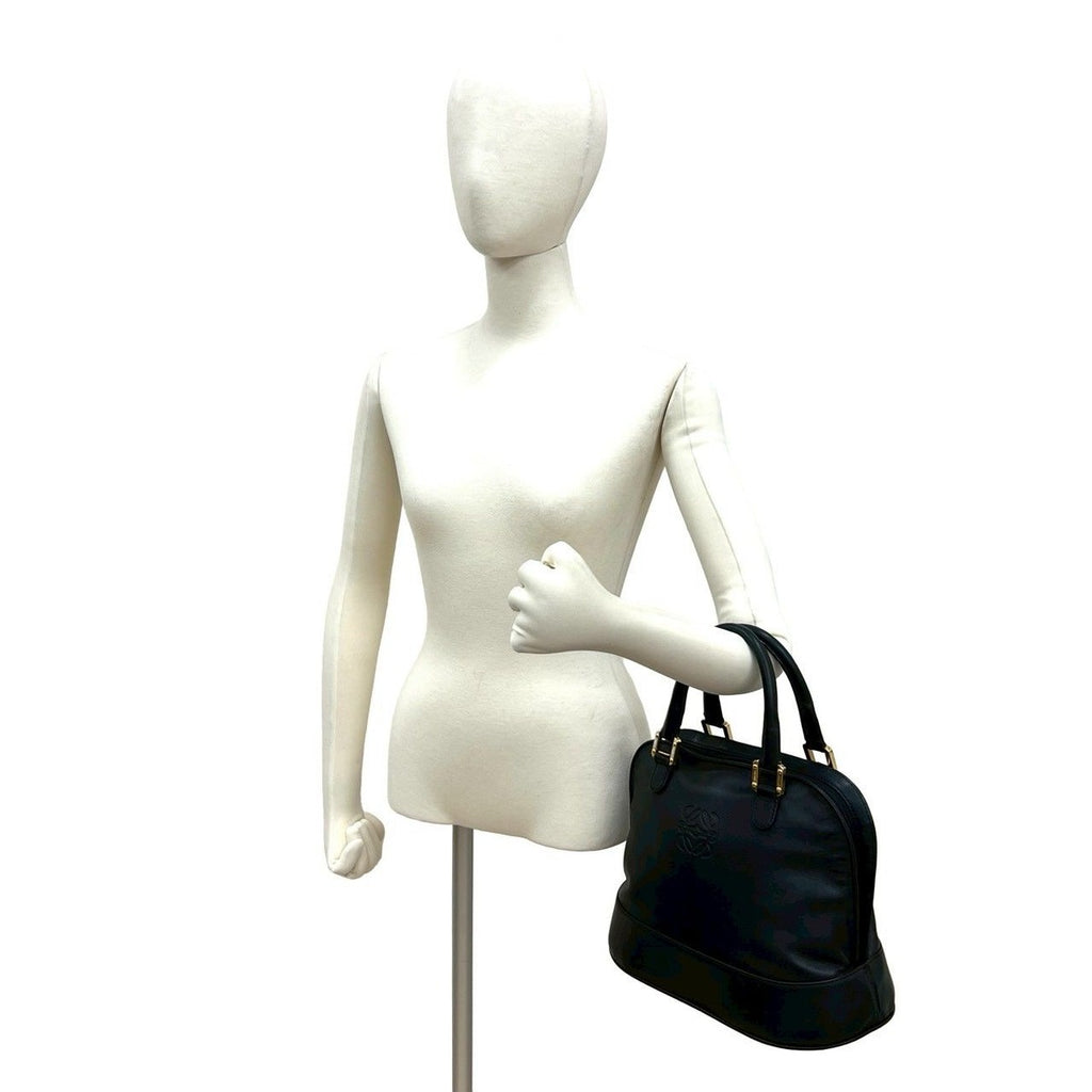 Loewe Vintage Anagram Log Leather Tote — view 2
