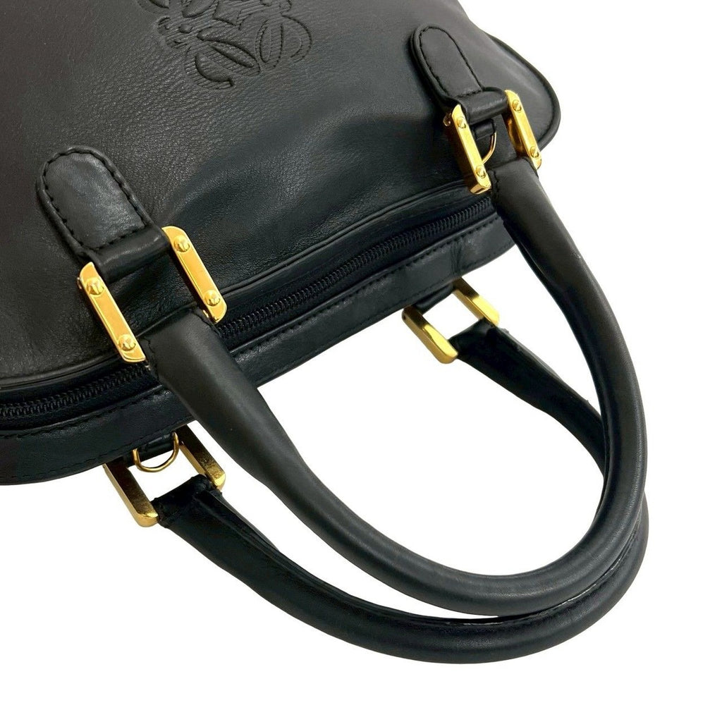 Loewe Vintage Anagram Log Leather Tote — view 4