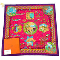 Hermes Carre 90 Large Scarf 100% Silk Ballade De Heian In The Garden