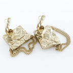 Chanel Quilted Gold Plated 02 P 24.6 g Earrings — view 5
