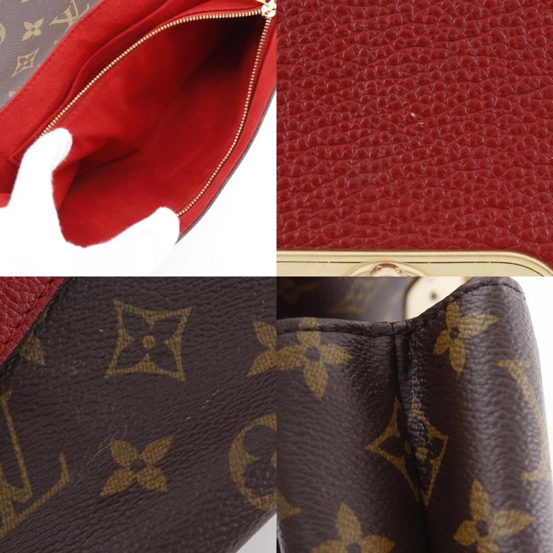 Louis Vuitton Saint Placide Monogram Canvas Threes Brown Red Ca2167 — view 7