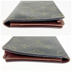 Louis Vuitton Monogram Card Holder Credit Bifold Long Bill Brown — view 3