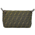 Fendi Zucca Pouch Case Nylon Brown