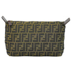 Fendi Zucca Pouch Case Nylon Brown