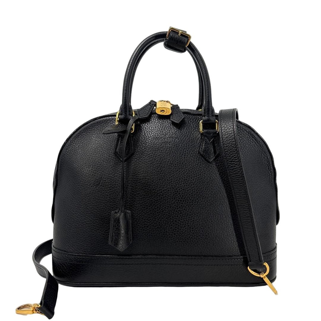 Louis Vuitton Parnassea Alma PM Handbag Taurillon Leather Black