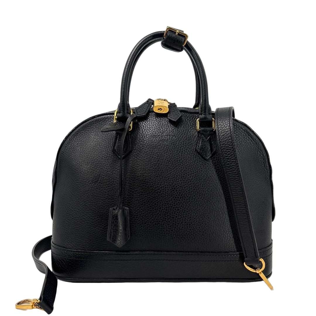 Louis Vuitton Parnassea Alma PM Handbag Taurillon Leather Black