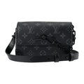 Louis Vuitton Shoulder Bag Steamer Wearable Wallet Black Gray
