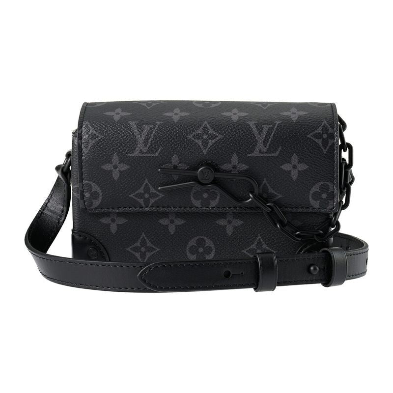 Louis Vuitton Shoulder Bag Steamer Wearable Wallet Black Gray