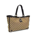 Gucci Handbag Abby Brown GG Canvas Leather Pattern