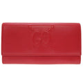 Gucci GG Embossed Leather Red Bifold Wallet 0076