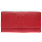 Gucci GG Embossed Leather Red Bifold Wallet 0076