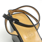 Hermes Echape Sandals 38.5 Black — view 6