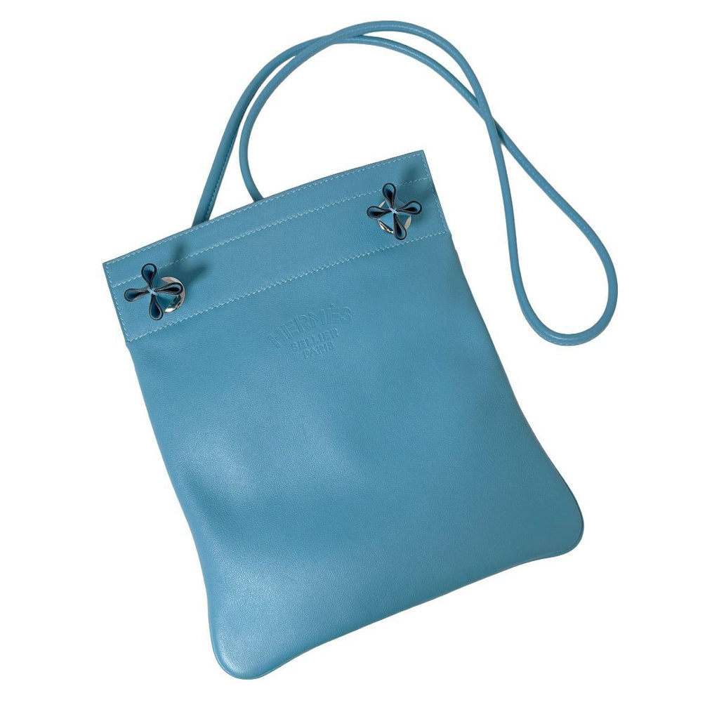 Hermes Sac Ali Nu Ali Numini Bicolor Mini Shoulder Bag Blue