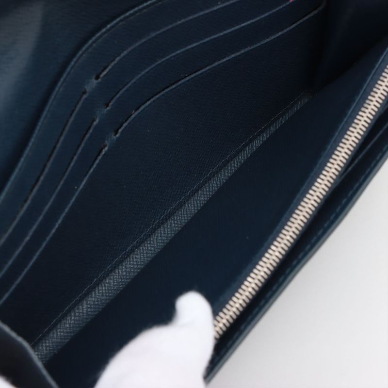 Louis Vuitton Epi Portefeuille Sarah Long Wallet Andigo Blue — view 8