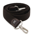 Hermes Shoulder Strap for Garden Party Canvas Leather Dark Brown Silver