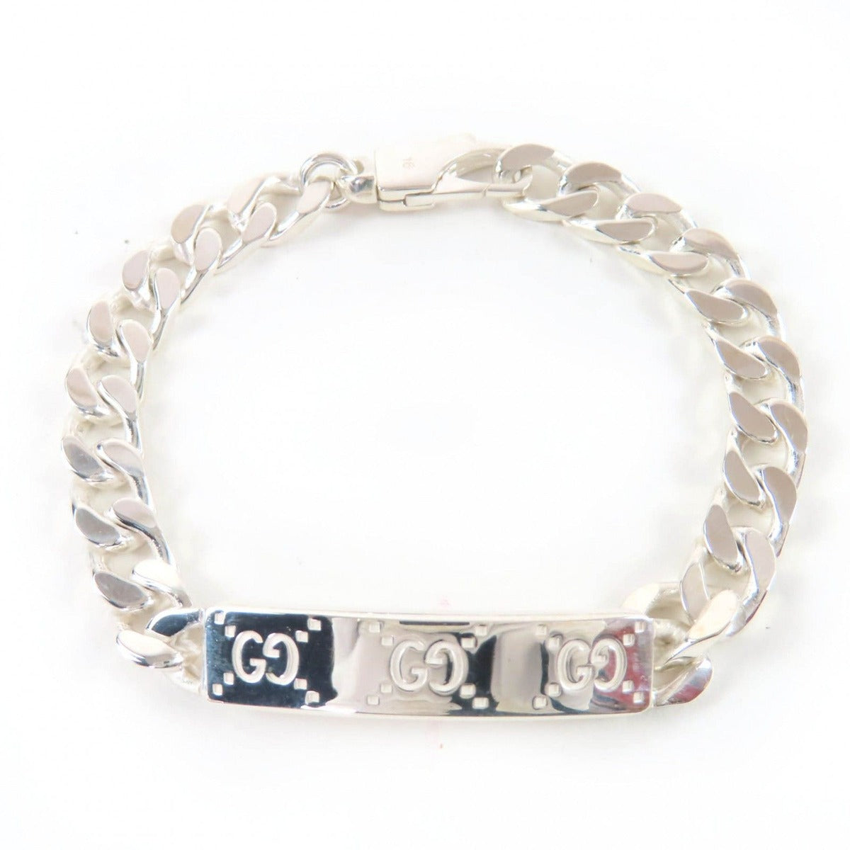Gucci Signature GG Bracelet Bangle Silver 16 Boxes Weight Handbag