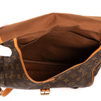 Louis Vuitton Saumur Brown Monogram Canvas Shoulder Bag — view 9