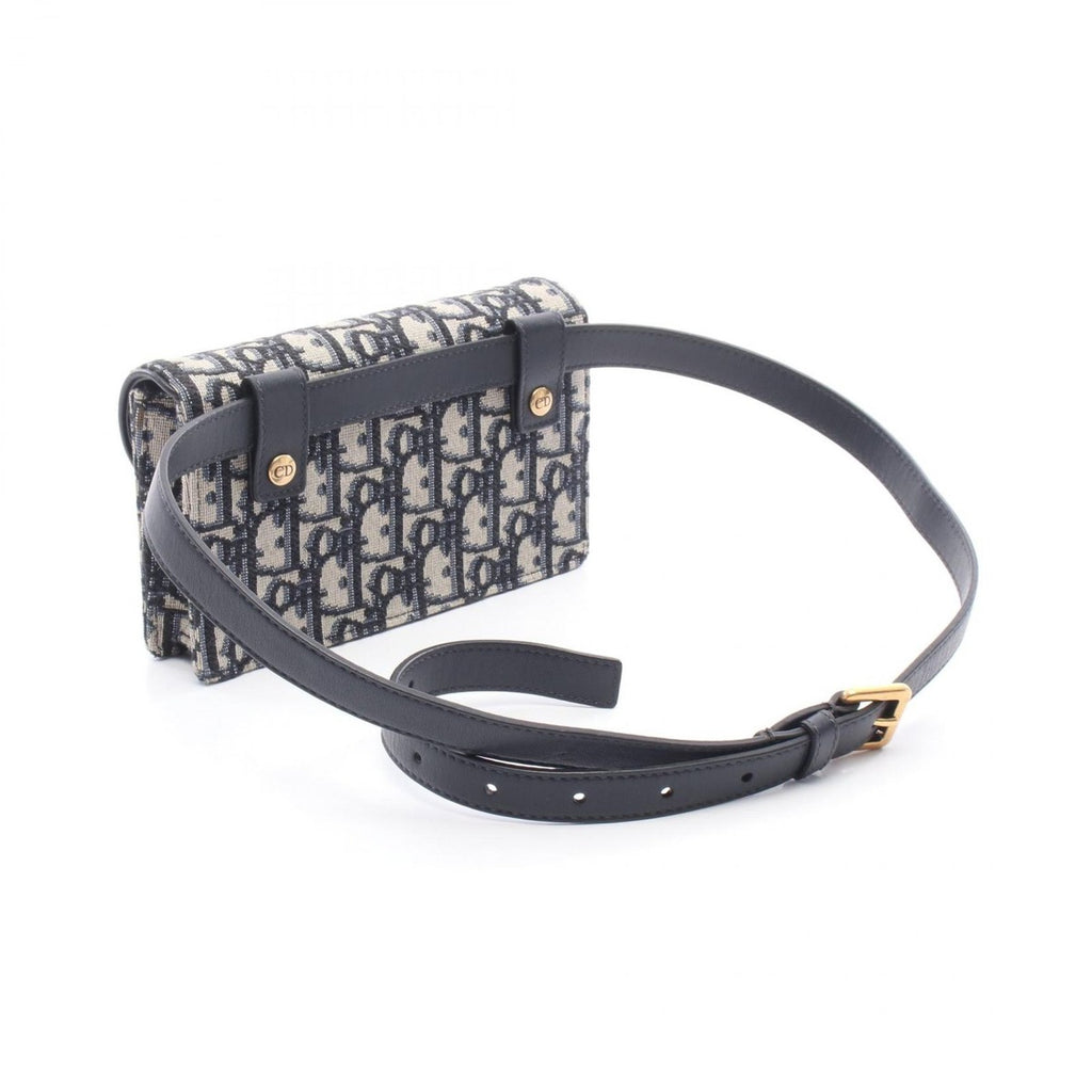 Dior Waist Bag Oak Navy Canvas — view 2