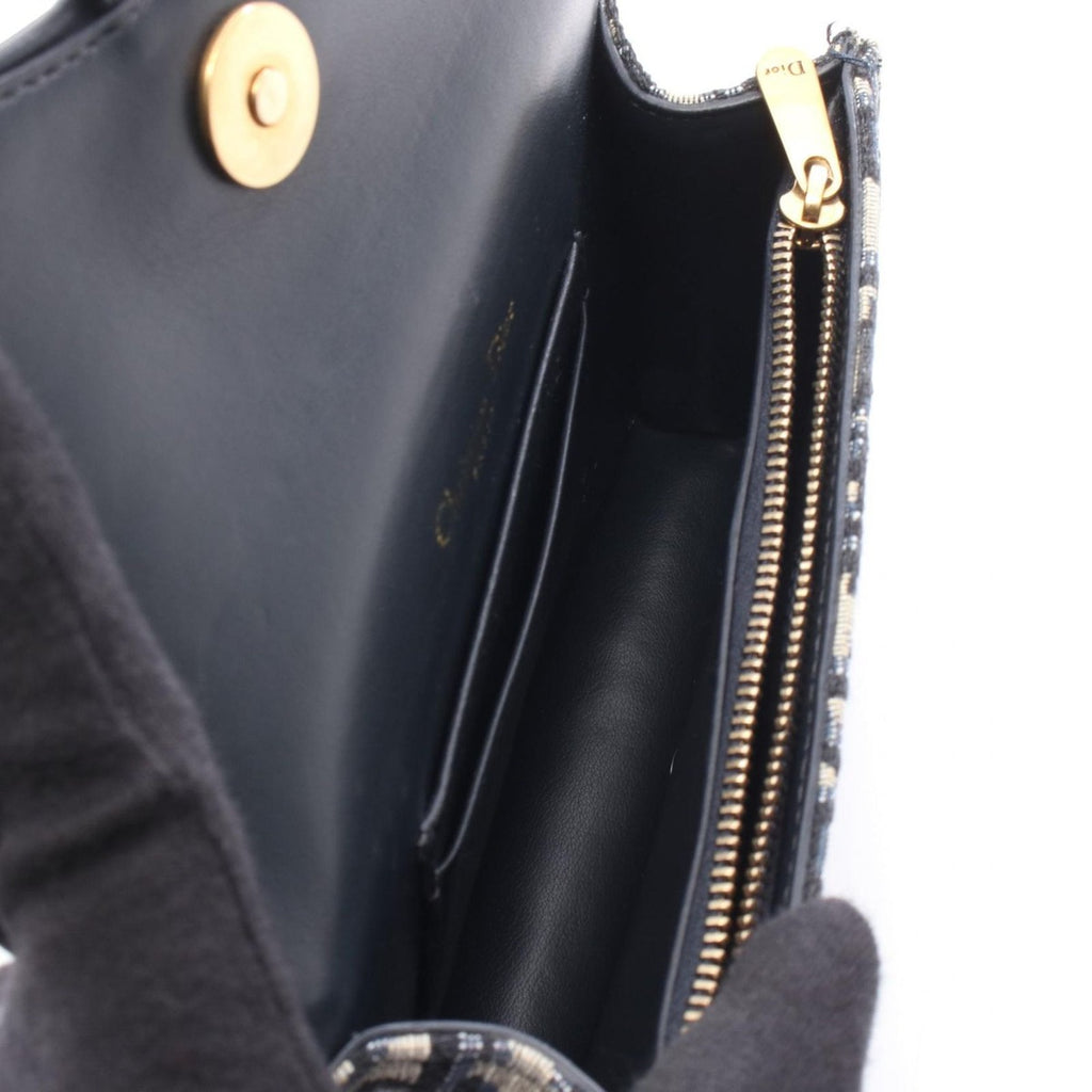 Dior Waist Bag Oak Navy Canvas — view 3
