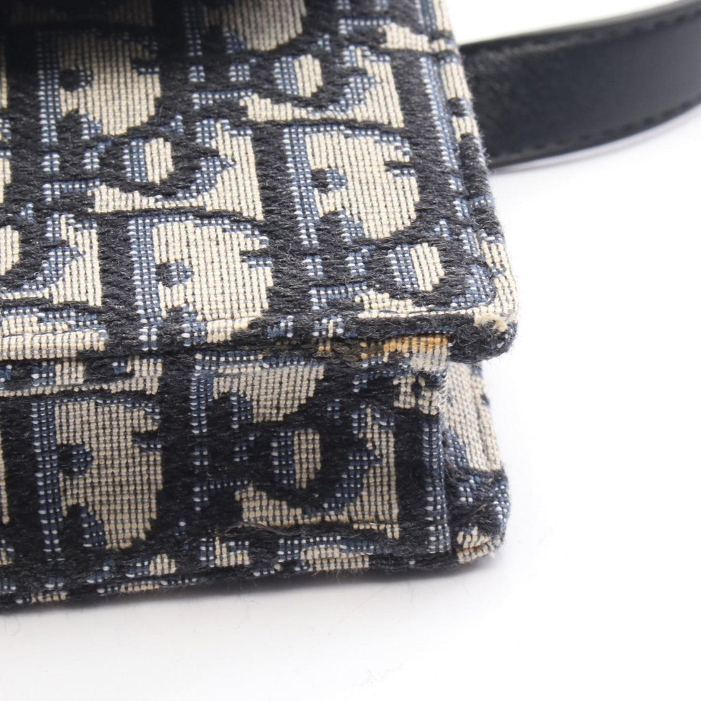 Dior Waist Bag Oak Navy Canvas — view 6