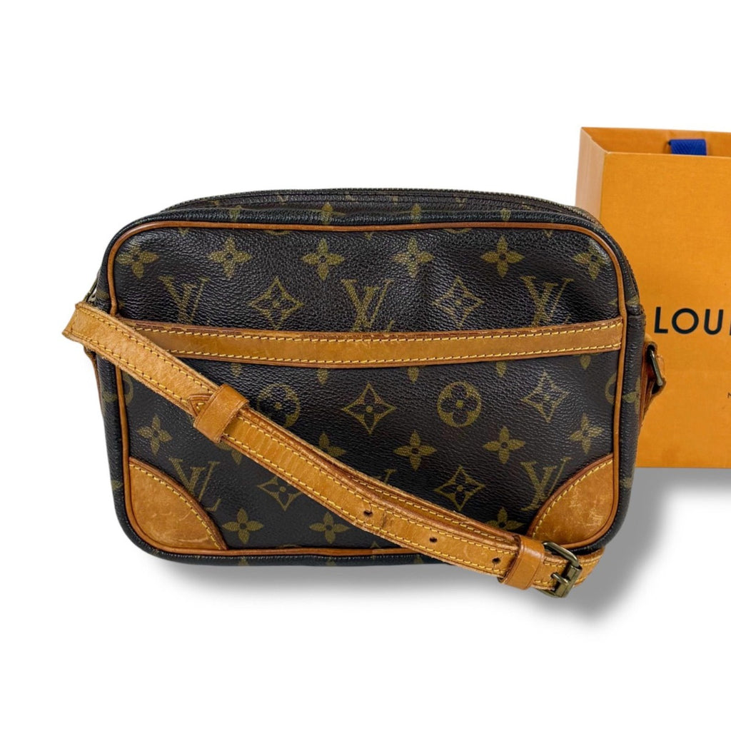 Louis Vuitton Shoulder Bag Trocadero 23 Monogram Leather Brown