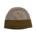 Hermes Knit Hat Beanie Brown Pink M Size Cashmere Cap