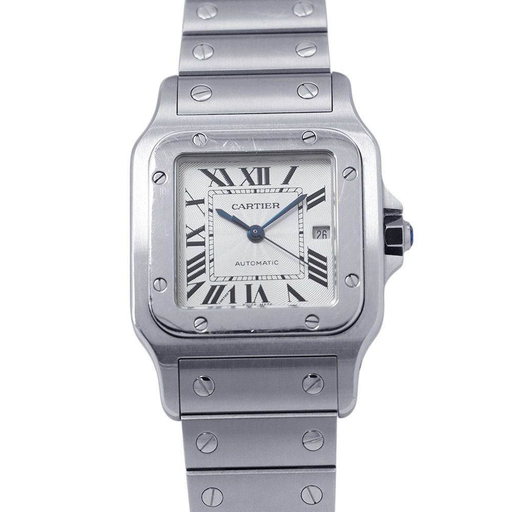 Cartier Santos Galbe LM Watch Silver Dial