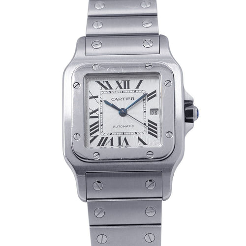 Cartier Santos Galbe LM Watch Silver Dial