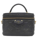 Louis Vuitton 2-Way Bag Vanity Cousin PM Leather Black Gold Pink Chain