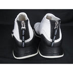 Fendi Fluid Patent Leather 35 Shoes White Black — view 5