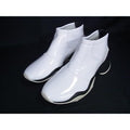 Fendi Fluid Patent Leather 35 Shoes White Black