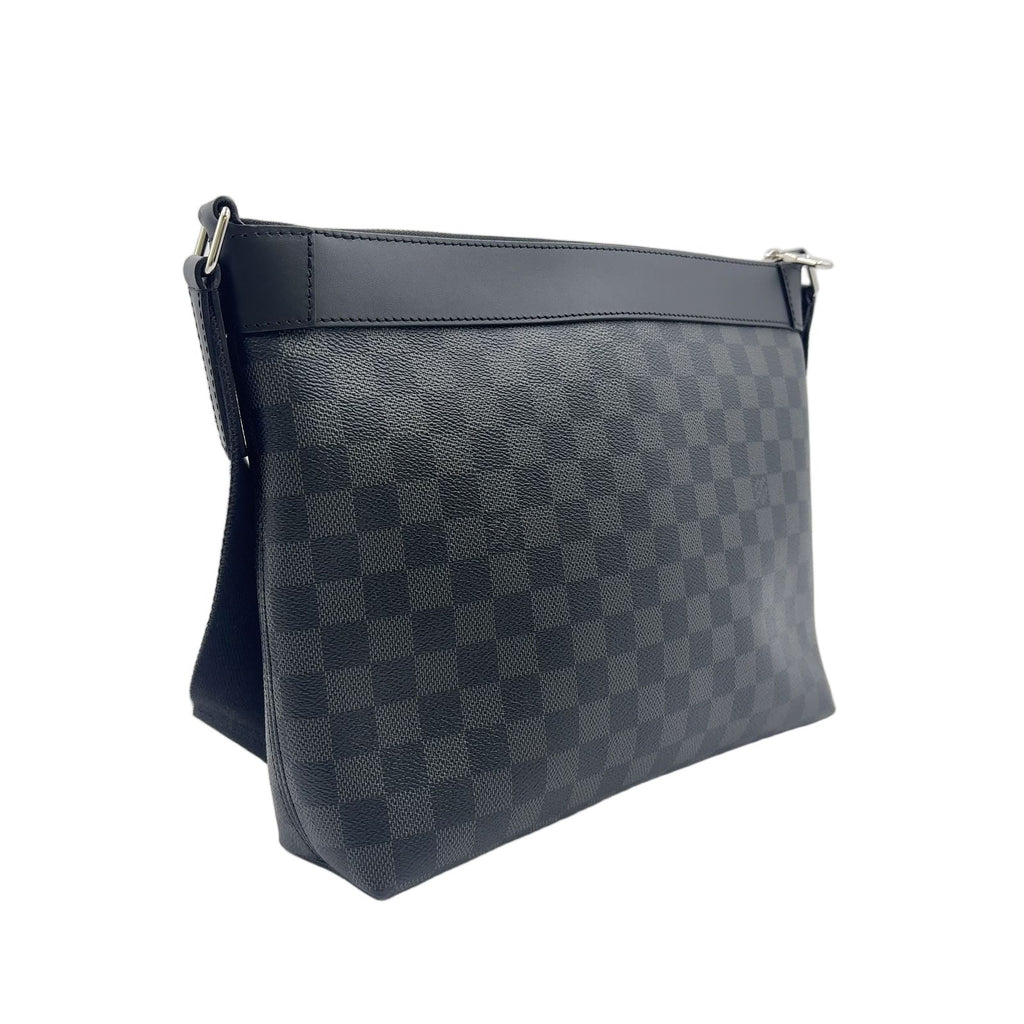 Louis Vuitton Mick PM Damier Graphite Initial Leather Black Shoulder Bag Silver — view 2