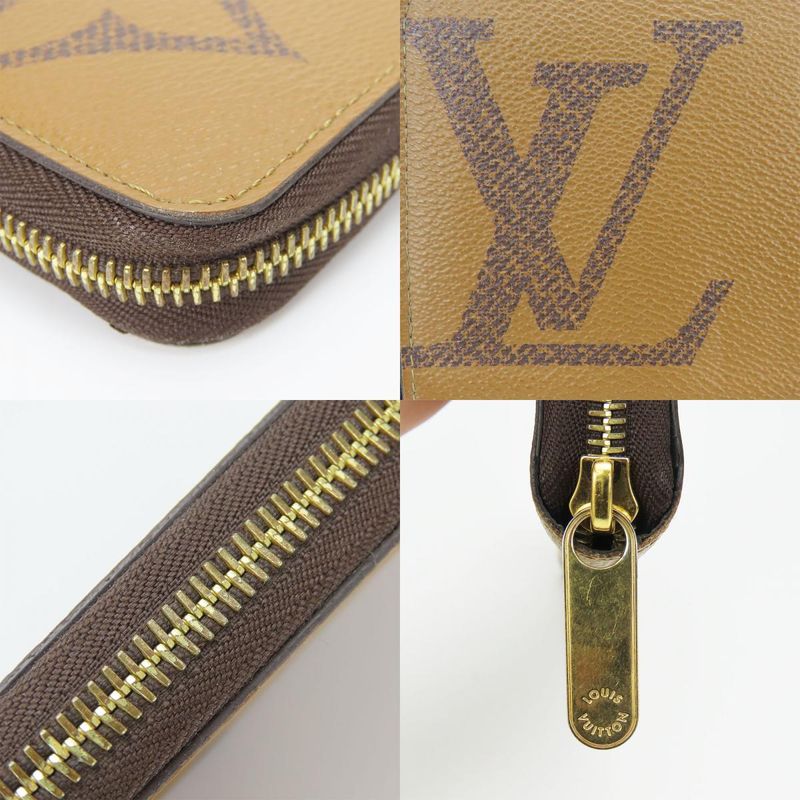 Louis Vuitton Long Wallet Zippy Monogram Giant Reverse Brown — view 4