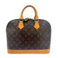 Louis Vuitton Alma PM Monogram Leather Brown Light Handbag Gold