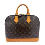 Louis Vuitton Alma PM Monogram Leather Brown Light Handbag Gold
