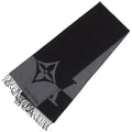 Louis Vuitton Graphic Dual Scarf Wool Cashmere Noir Black Gray
