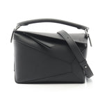 Loewe Handbag Puzzle Bag Espresso Small A510 P60 xac 1100 Black Leather