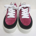 Chanel Sneakers Size 38 23 B Velvet Pink Purple — view 4