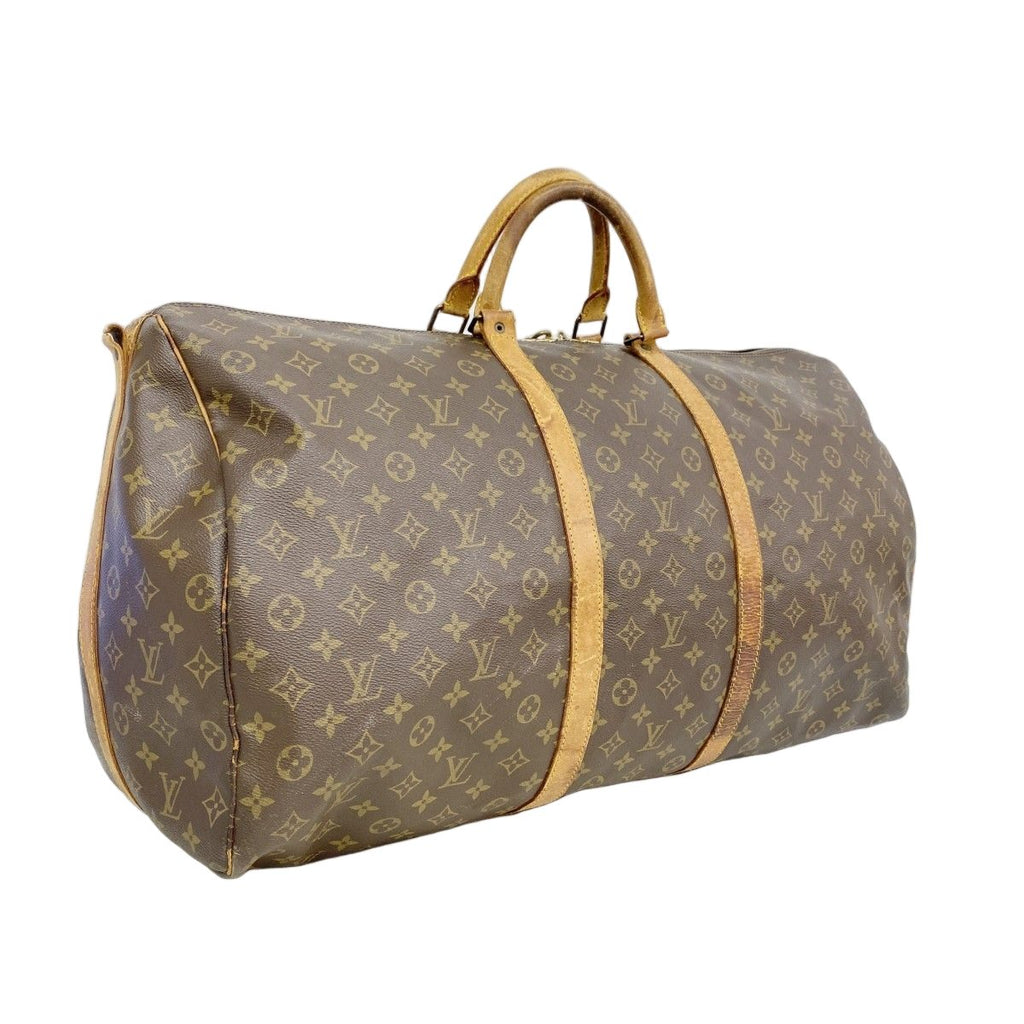 Louis Vuitton Boston Bag Monogram Keepall Bandouliere 60 Brown — view 2