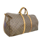 Louis Vuitton Boston Bag Monogram Keepall Bandouliere 60 Brown — view 2