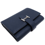 Hermes Trifold Chevre Navy Wallet — view 3