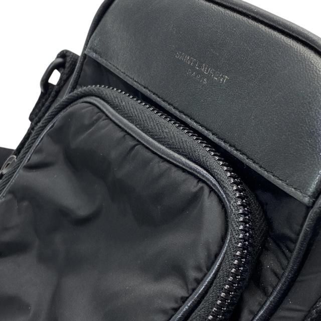 Saint Laurent Paris Shoulder Bag Mini Camera Black Nylon — view 7