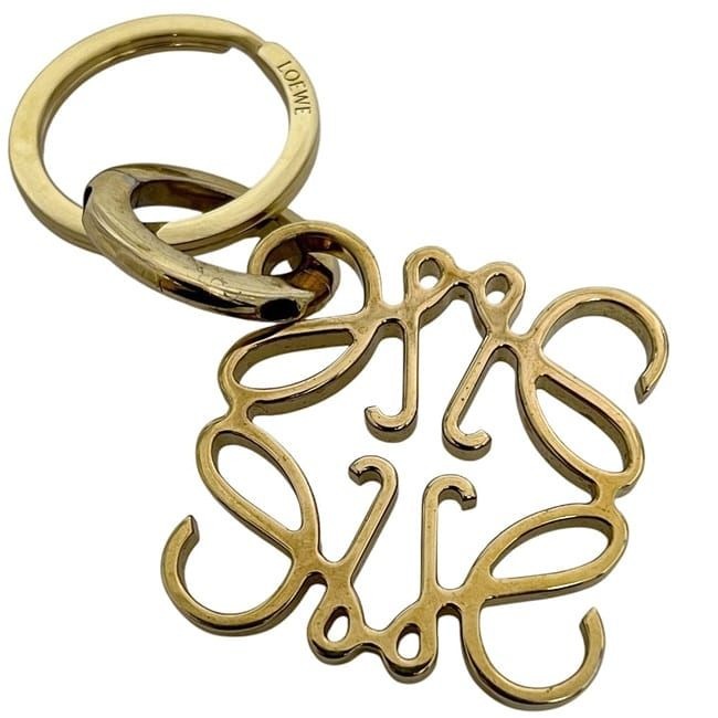 Loewe Key Ring Gold Anagram 111.29.203 Logo — view 6