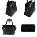 Prada Nappa Leather Tessuto Nylon Mini Tote Black — view 4