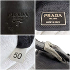 Prada Nappa Leather Tessuto Nylon Mini Tote Black — view 7